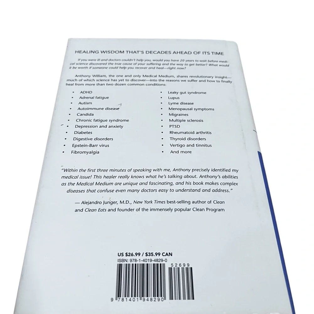 MEDICAL MEDIUM Author Anthony William Hardback Book - Picture 4 of 7